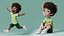 Cartoon Black Boy Rigged