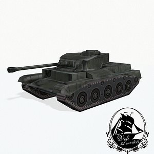 comet tank a34 3d model