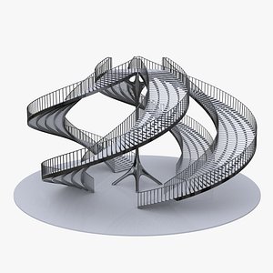 3D model Quad Turbine Stairs Complex