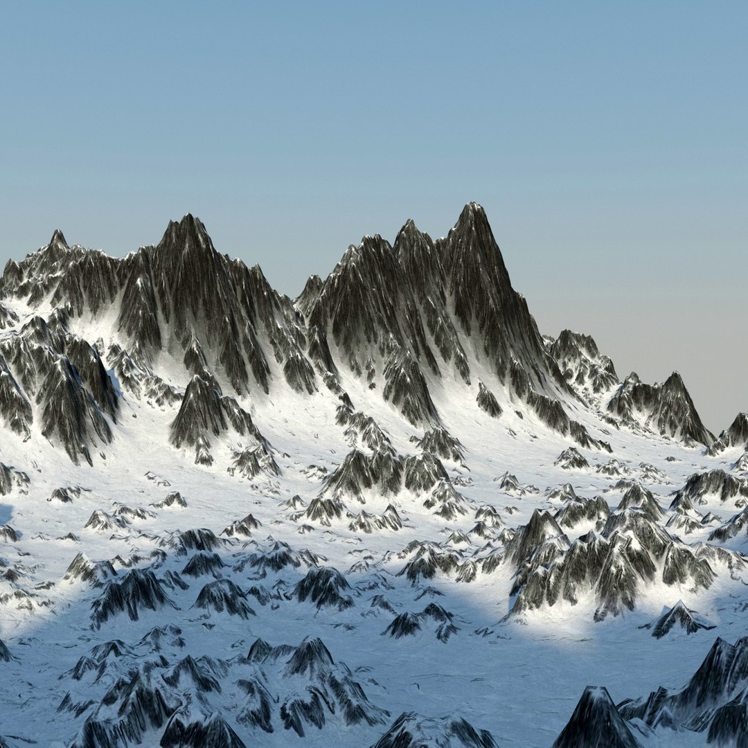 Terrain Mountain Valley 3d Max