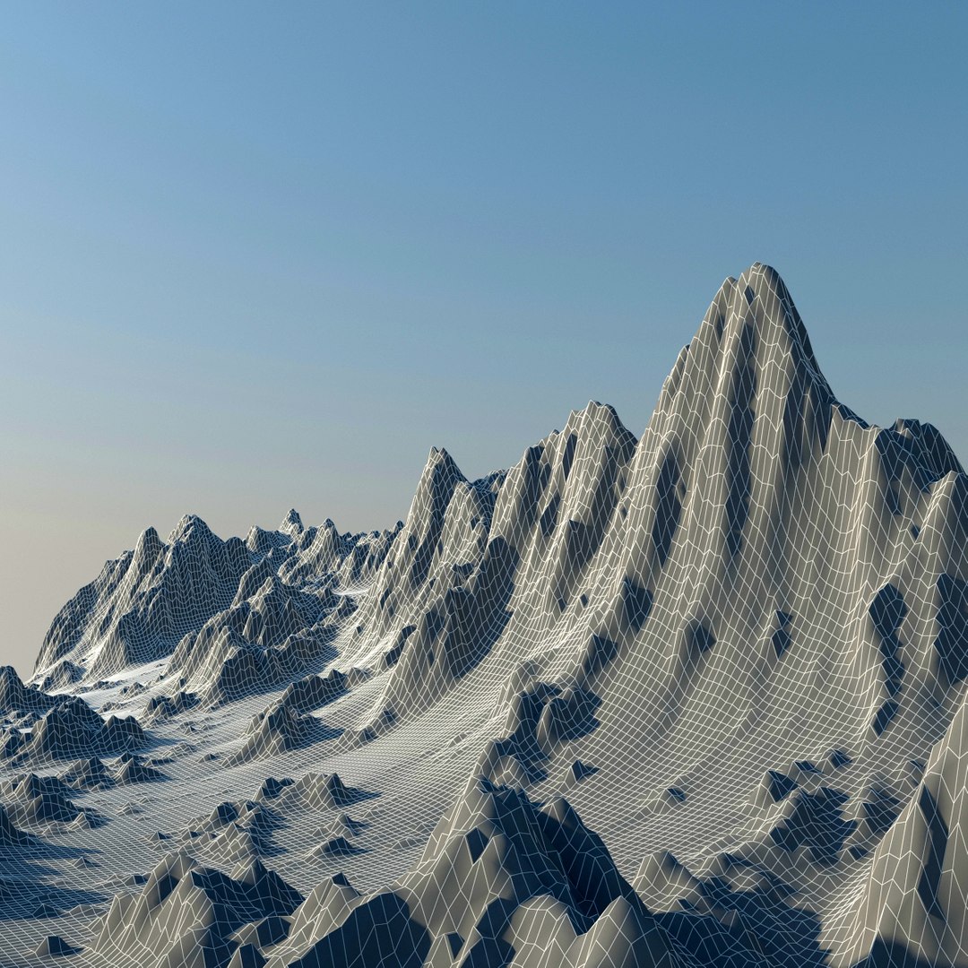 Terrain Mountain Valley 3d Max