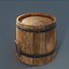 3D wooden bucket