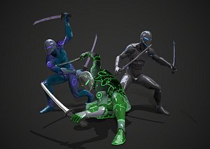 Low Poly Ninja Assassin Enemy 3D Model $80 - .blend .fbx .obj - Free3D