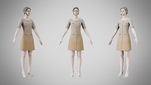 3D Dress 37 Grullo