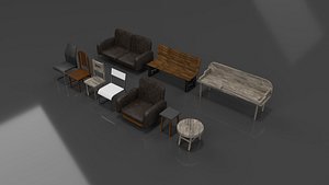 Chair Pack 3D model