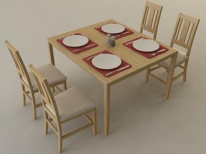 kitchen table 3D model