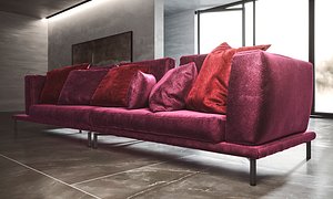 modern sofa scene model