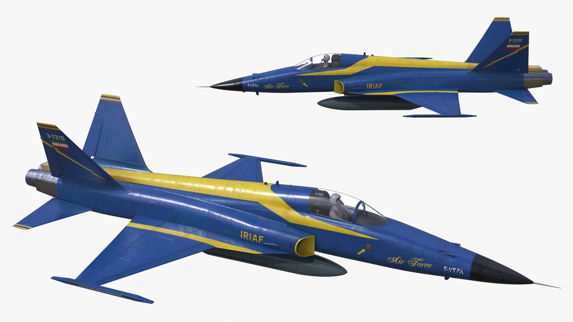 3D HESA Saeqeh Fighter Jet Blue with Pilot in Flight https://p.turbosquid.com/ts-thumb/DV/sXUFNm/3e/hesa_saeqeh_fighter_jet_blue_with_pilot_in_flight_022/jpg/1732374714/1920x1080/fit_q87/c3ed9a985651d7a31187a08479a44405df635b02/hesa_saeqeh_fighter_jet_blue_with_pilot_in_flight_022.jpg