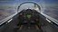 飛行中のパイロットを乗せたHESA Saeqeh戦闘機ブルー