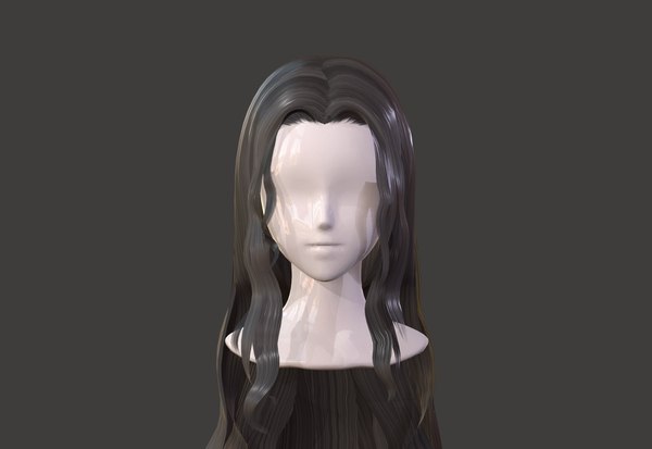 Estilo de cabelo 3D para menina V94 Modelo 3D - TurboSquid 1807102