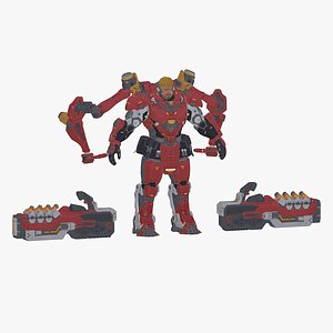 Heavy Armor Machine Gunner 3D model