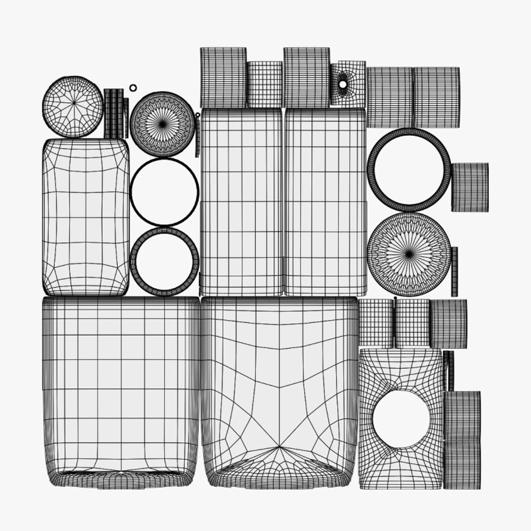 Basic Fragrances - Geometry Only No Textures No Materials 3D Model ...