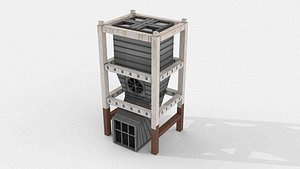 3D Baghouse Dust Collector model