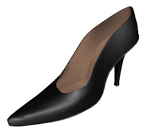 heel ladies shoe 3D