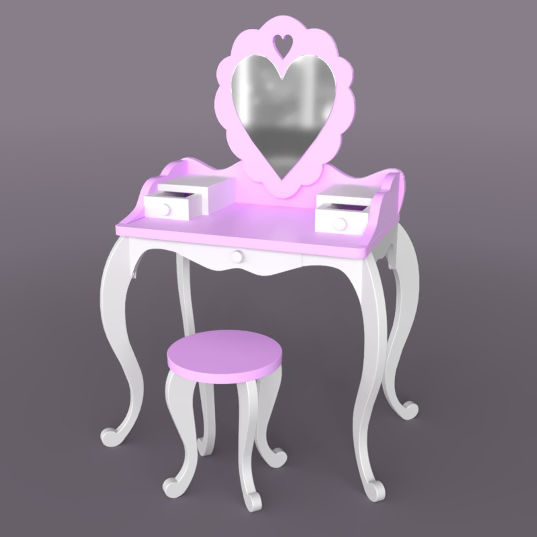 3D Girl Table - TurboSquid 1273901