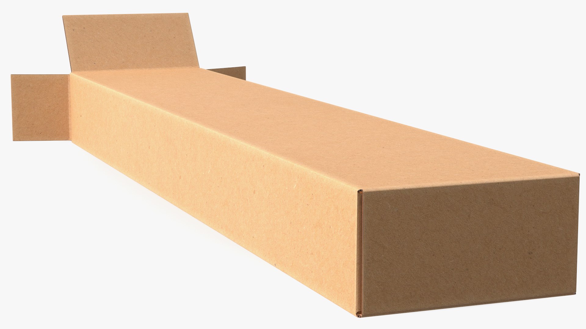 Long Cardboard Box model TurboSquid 1953263
