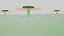 Izometryczny blok kwiatów Low Poly lub stylizowany minimalistyczny kwiat sześcianu 3D