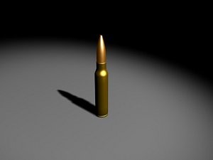 5 45x39 rifle bullet 3d max
