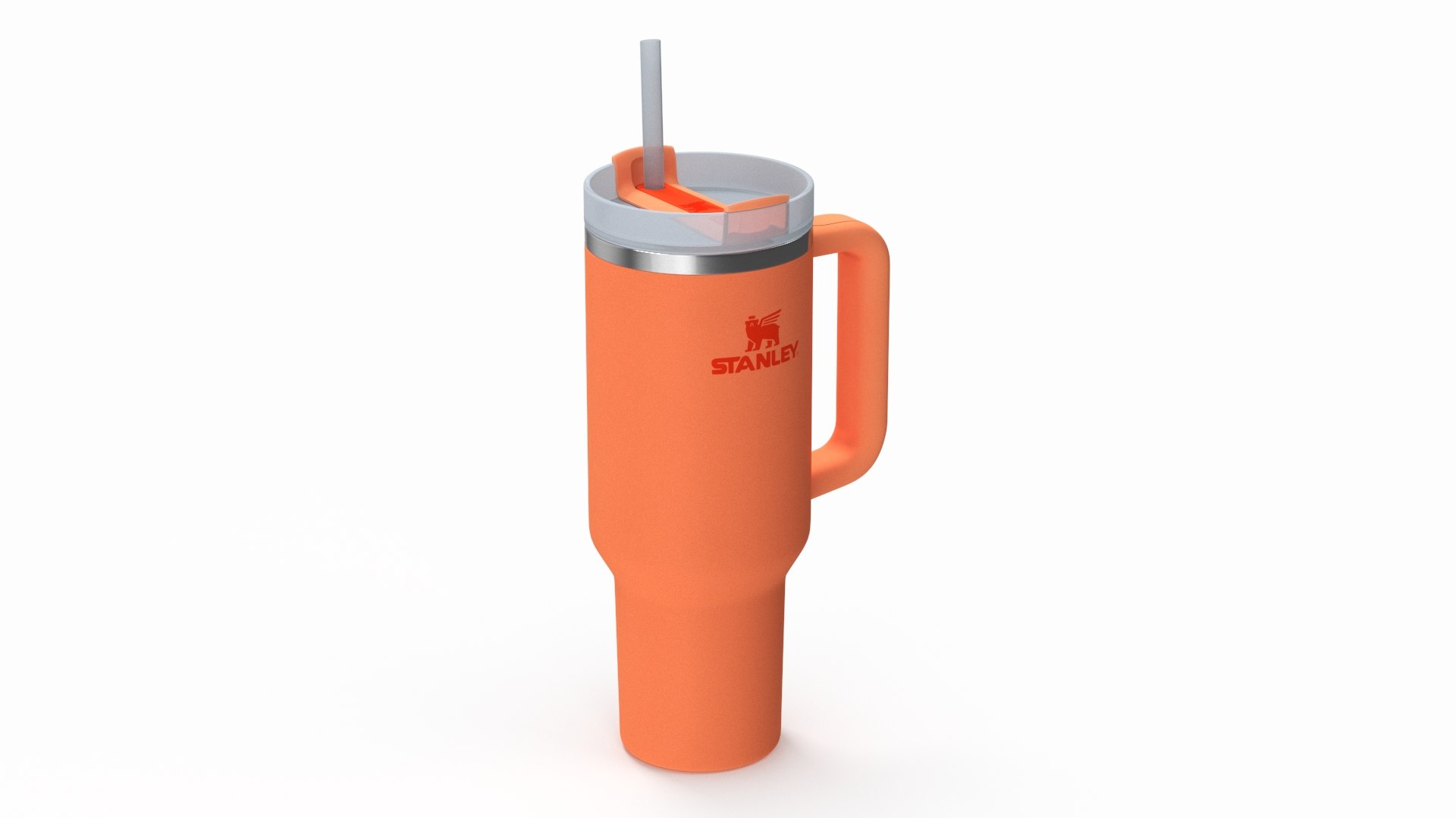 Travel Tumbler Quencher Stanley Orange 3D model preview