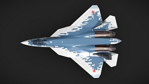 Sukhoi Su-57 3D model