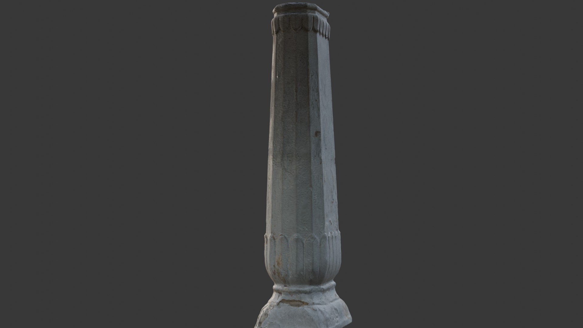 3D Antique Stone Column Scan Model - TurboSquid 2395573