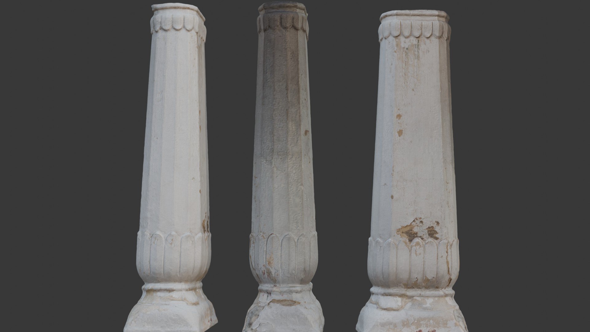 3D Antique Stone Column Scan Model - TurboSquid 2395573