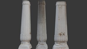 Antique Stone Column Scan