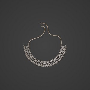 3D Diamond Neckless 3D model model