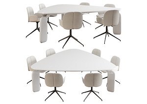 3D roche bobois pulp dining set 2 model