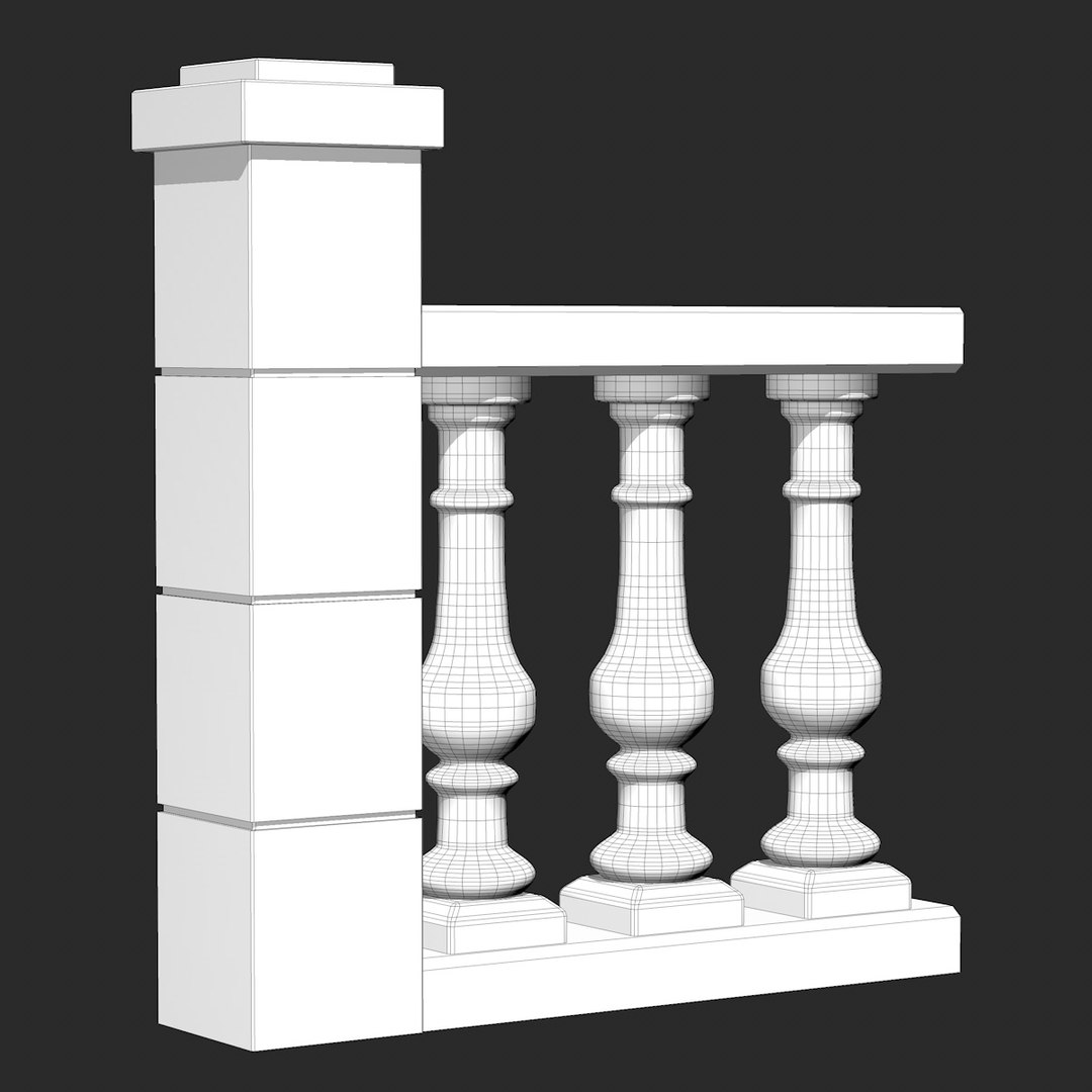 baluster 3d model
