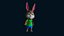 Cartoon-Kaninchen-Gaming-Animationspaket