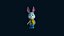 Cartoon-Kaninchen-Gaming-Animationspaket