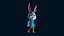 Cartoon-Kaninchen-Gaming-Animationspaket