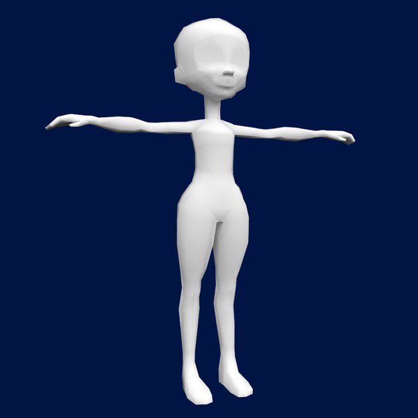 3D girl games model