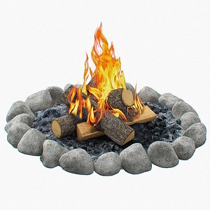 3D Campfire model