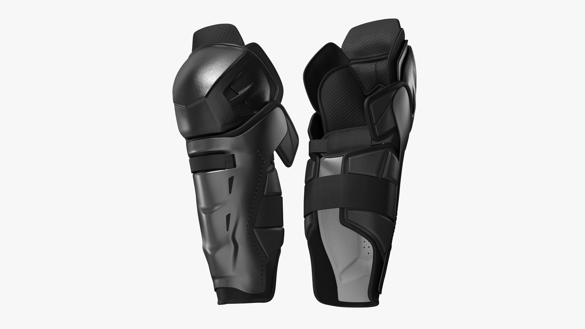 Senior Hockey Shin Guards 3D model preview
