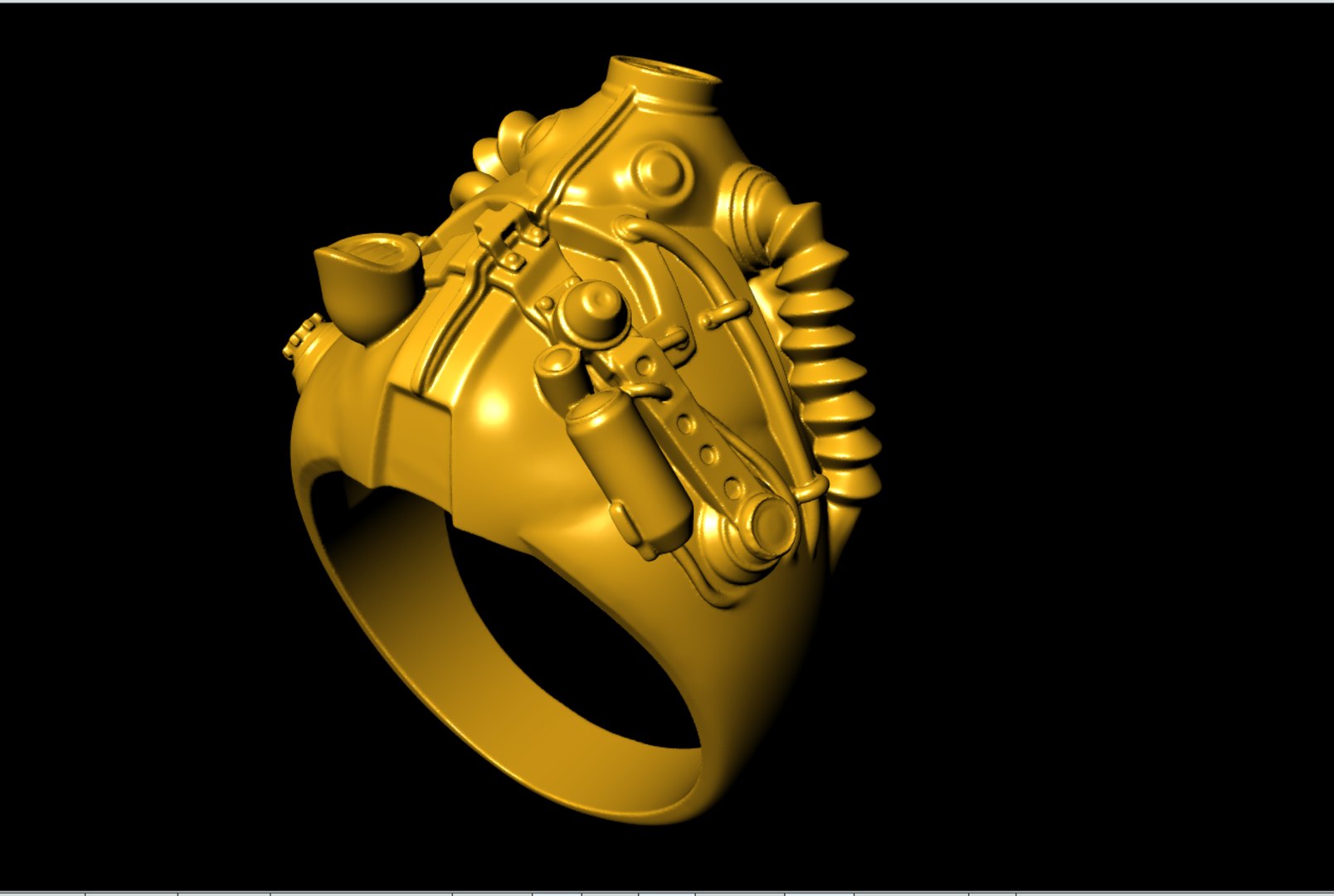 3D Fallout Ring 3D-print model file - TurboSquid 2136850
