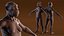 Wissenschaftliche Rekonstruktion des weiblichen schwarzen Australopithecus