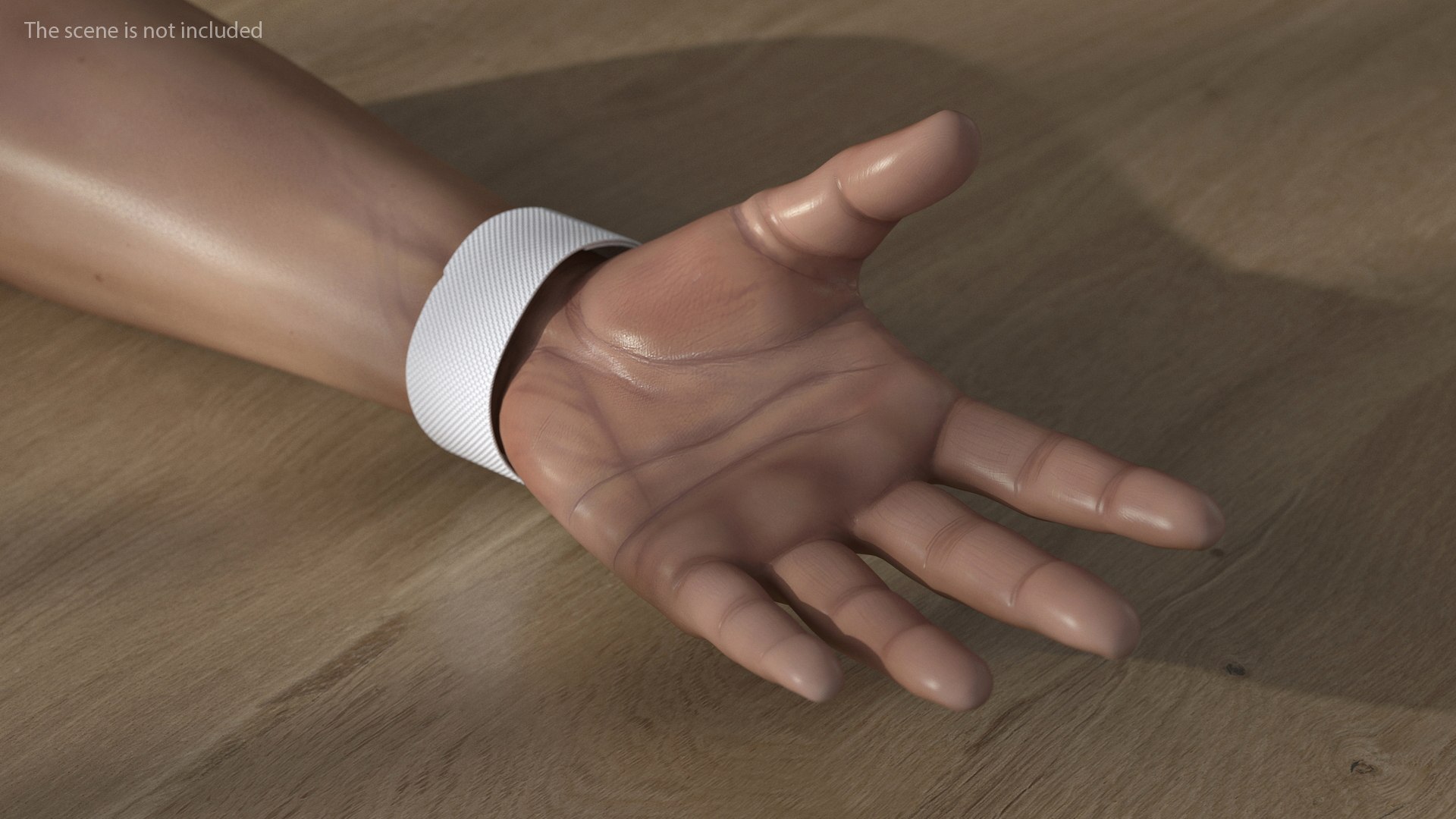3D Hand Wearing Whoop 4 Tracker White Model TurboSquid 2116181