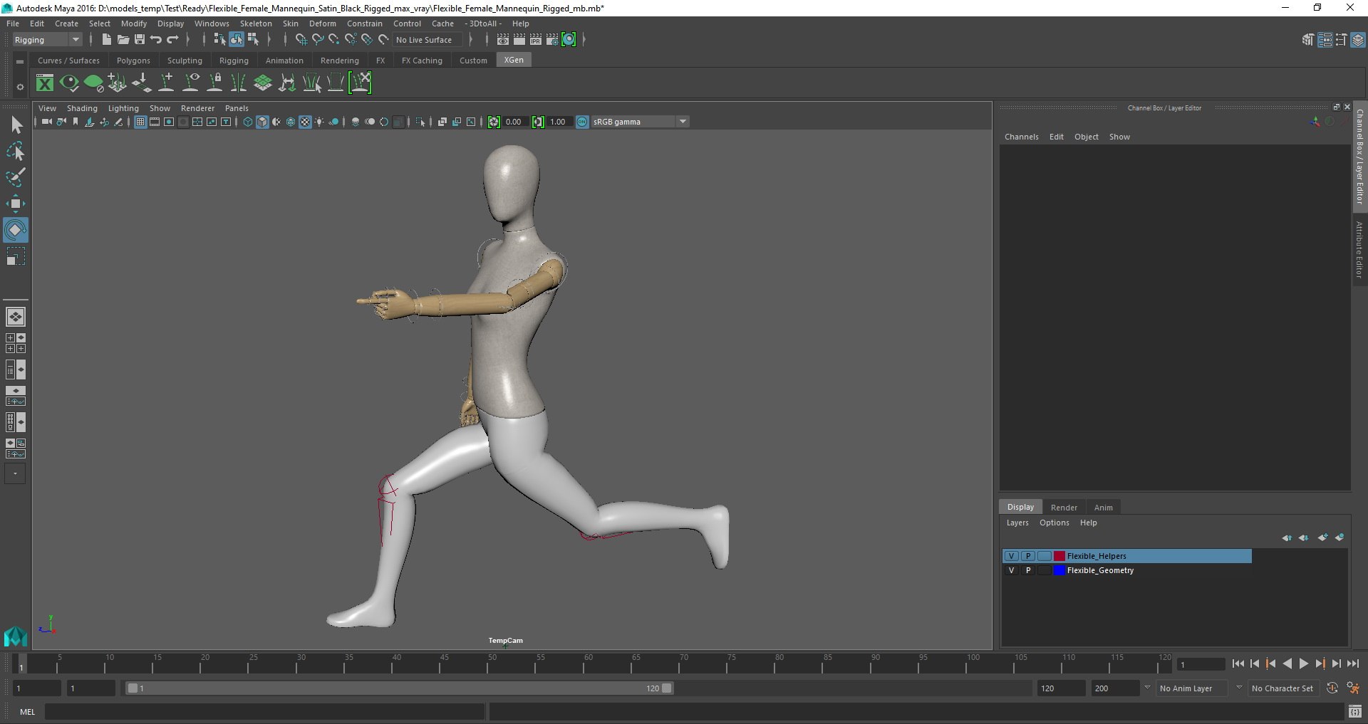 3D Flexible Female Mannequin Rigged For Maya - TurboSquid 1871853