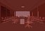 3D Modern Corporate Conference Space with Executive Office Chairs