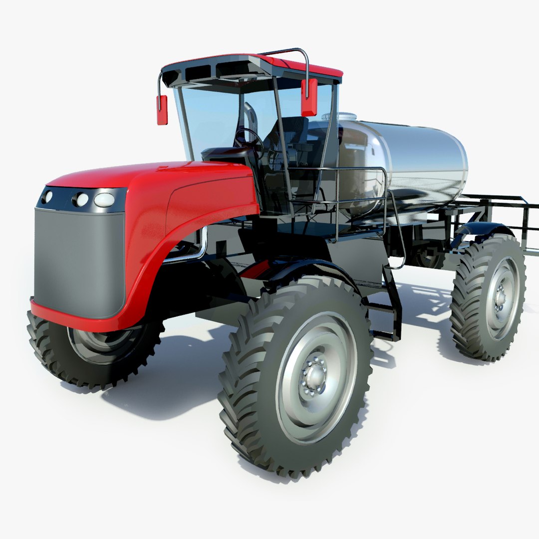 3d Model Of Agricultural Sx275 Self-propelled Sprayer