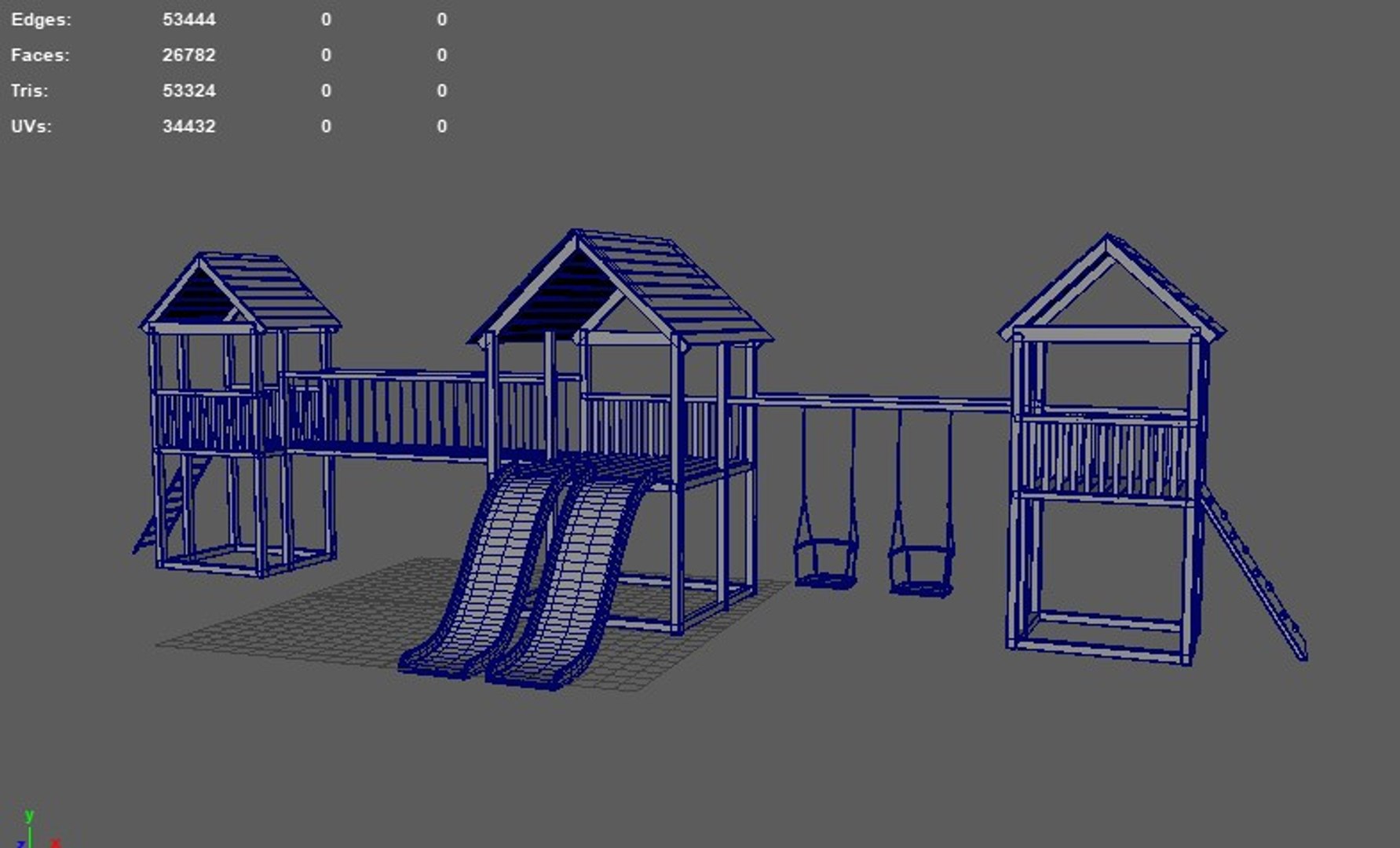 Playground Slides And Stairs 3D Model 3D - TurboSquid 2344228