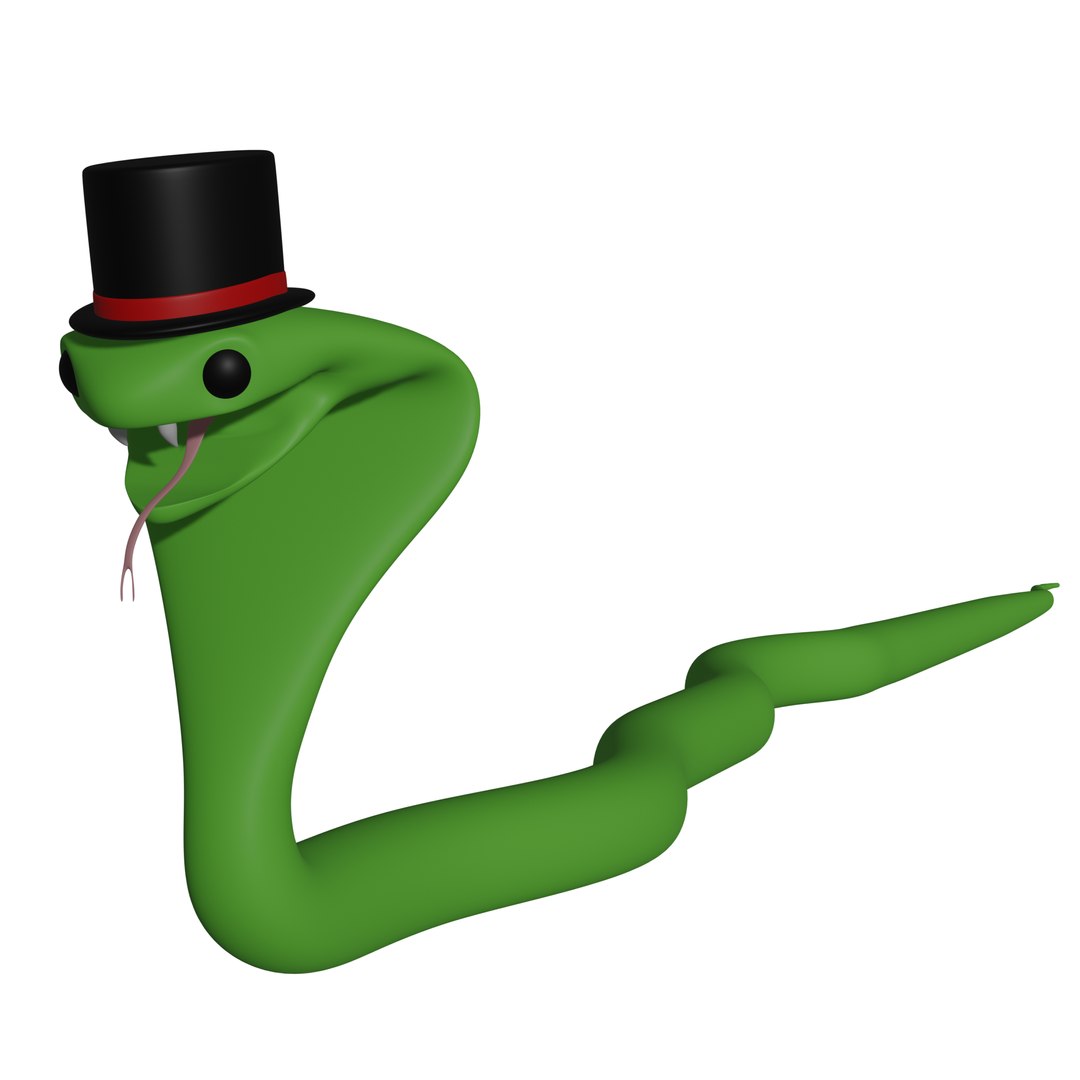 Top Hat Snake 3D TurboSquid 2044310