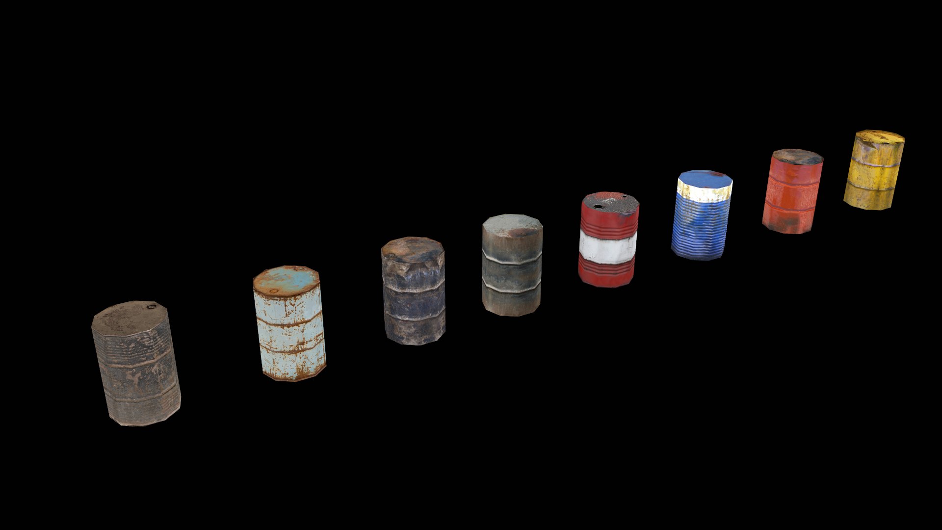 3D Steel Barrels Pack Low Poly https://p.turbosquid.com/ts-thumb/DW/on2Pgl/v6/image_02/png/1659462105/1920x1080/fit_q87/bdbabfe25d5148cc8cecae6b1238d06afde61080/image_02.jpg