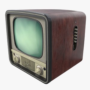 retro television 2 3d max