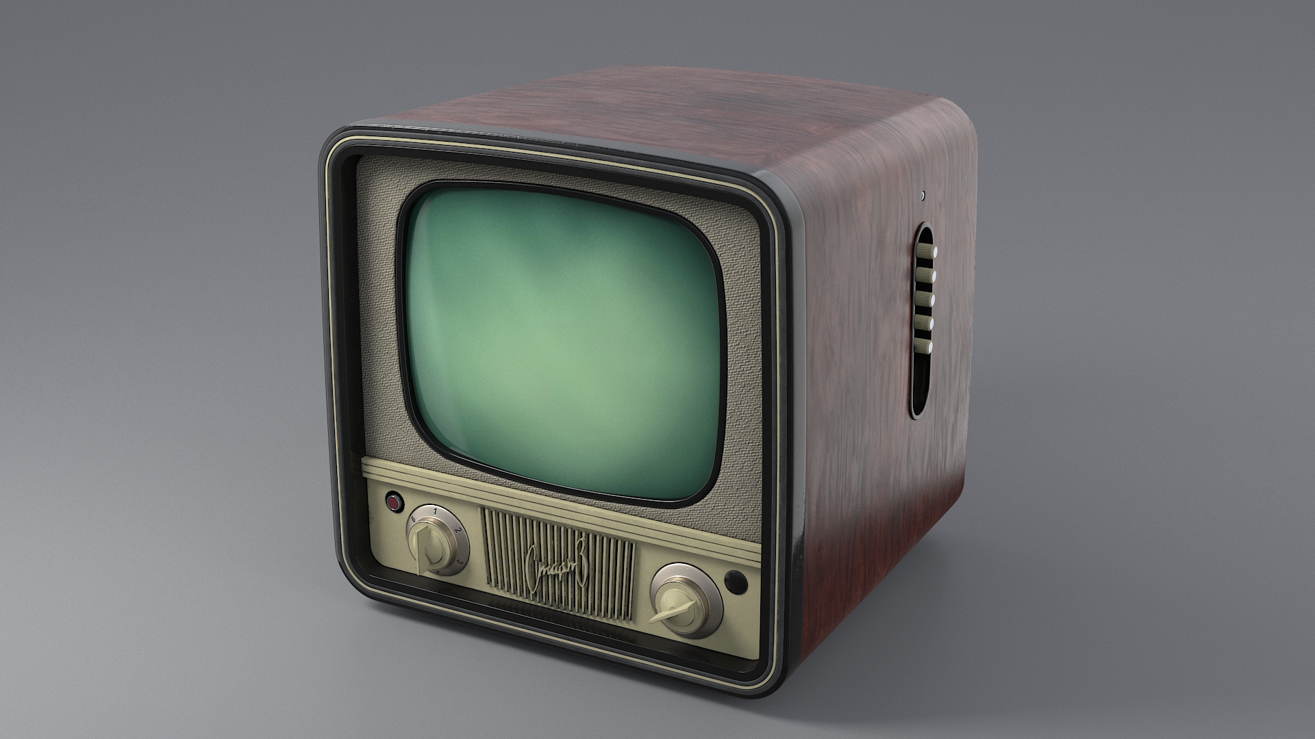 retro television 2 3d max