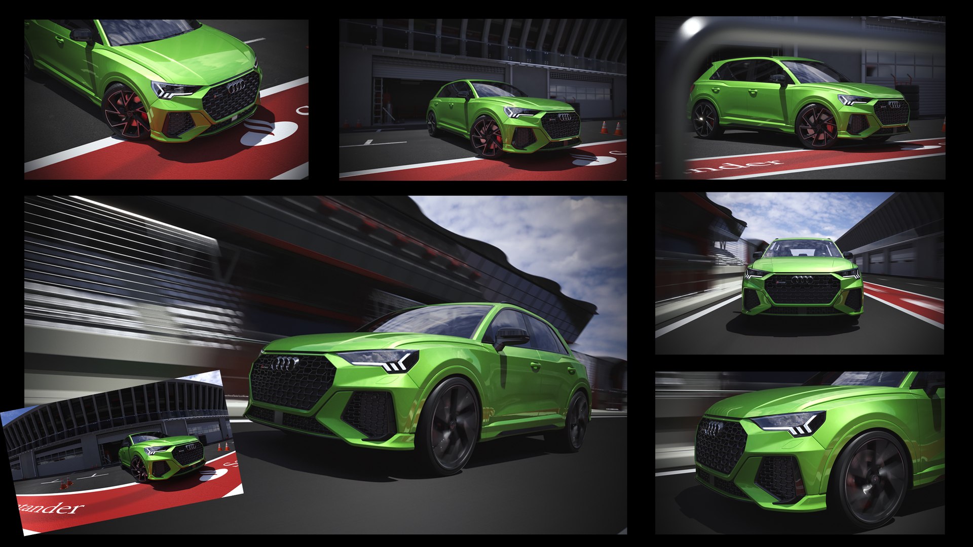 Car Render Scene - PIT - Corona render 3D model - TurboSquid 1718349