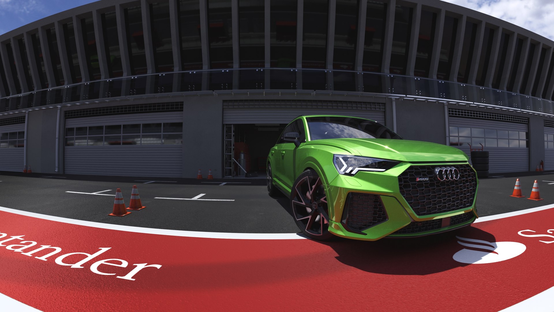 Car Render Scene - PIT - Corona render 3D model - TurboSquid 1718349