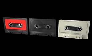 cassette tapes 3d obj